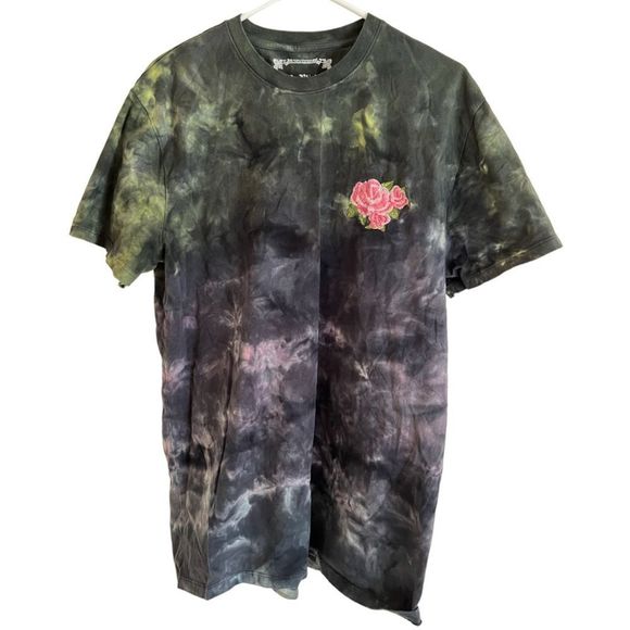 Blind Rooster Other - Blind Rooster– Men's Embroider Flowers Green/Black Tie Dye Failure Is Not Fatal